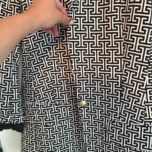 Black and white long suit jacket - Picture 4 of 5